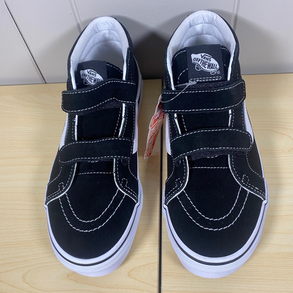 NEW Vans Sk8-Mid Reissue V Black True White Kids 5.5 Junior VN0A4UI56BT NIB - Picture 5 of 10